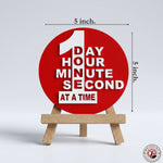 One Day at a Time Motivational Desk Decor