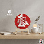 One Day at a Time Motivational Desk Decor