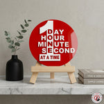 One Day at a Time Motivational Desk Decor