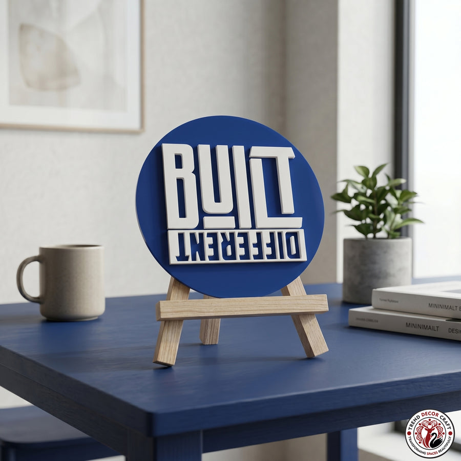 Build Different Motivational Desk Decor