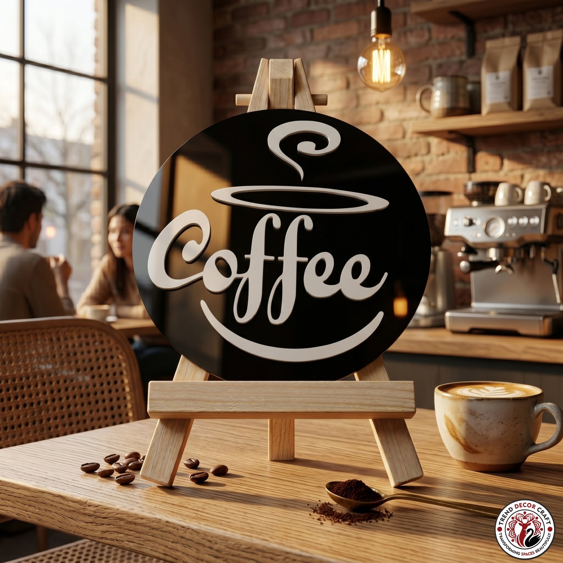 Coffee Theme Desk Decor | Modern Coffee Table Showpiece