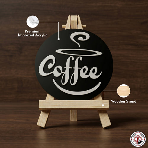 Coffee Theme Desk Decor | Modern Coffee Table Showpiece