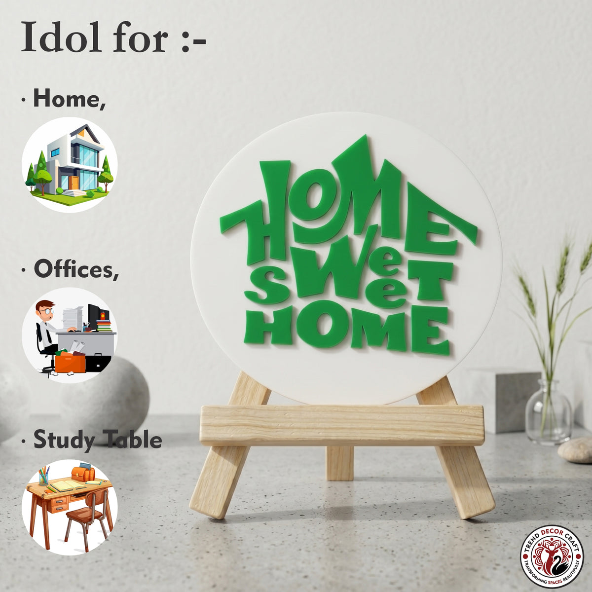 Home Sweet Home Desk Decor