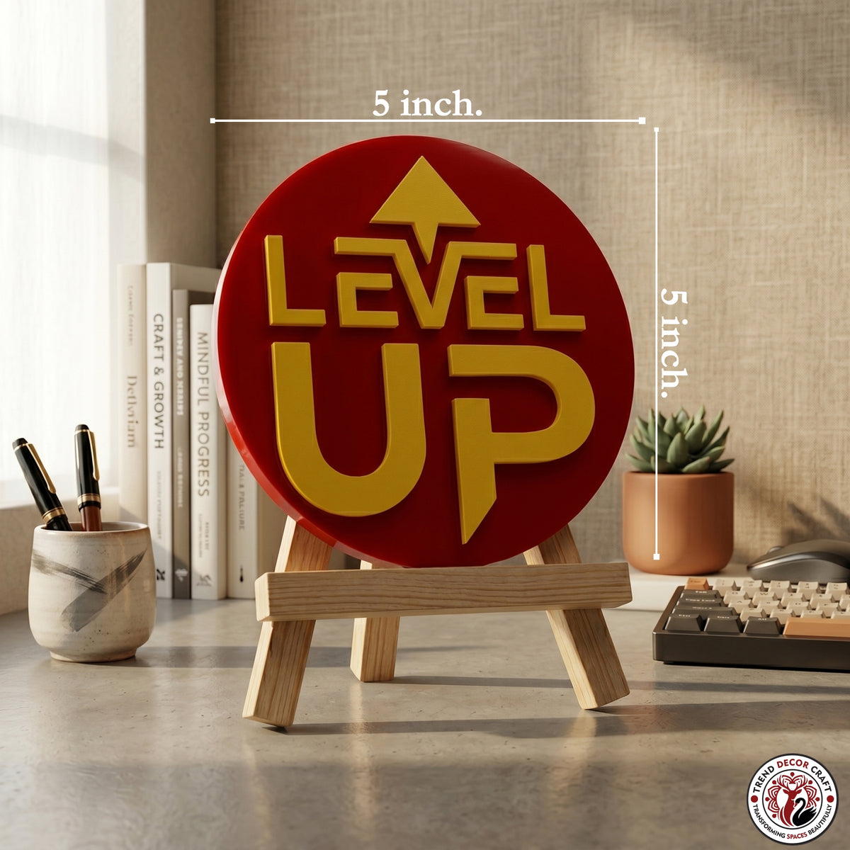 Level Up Motivational Desk Decor