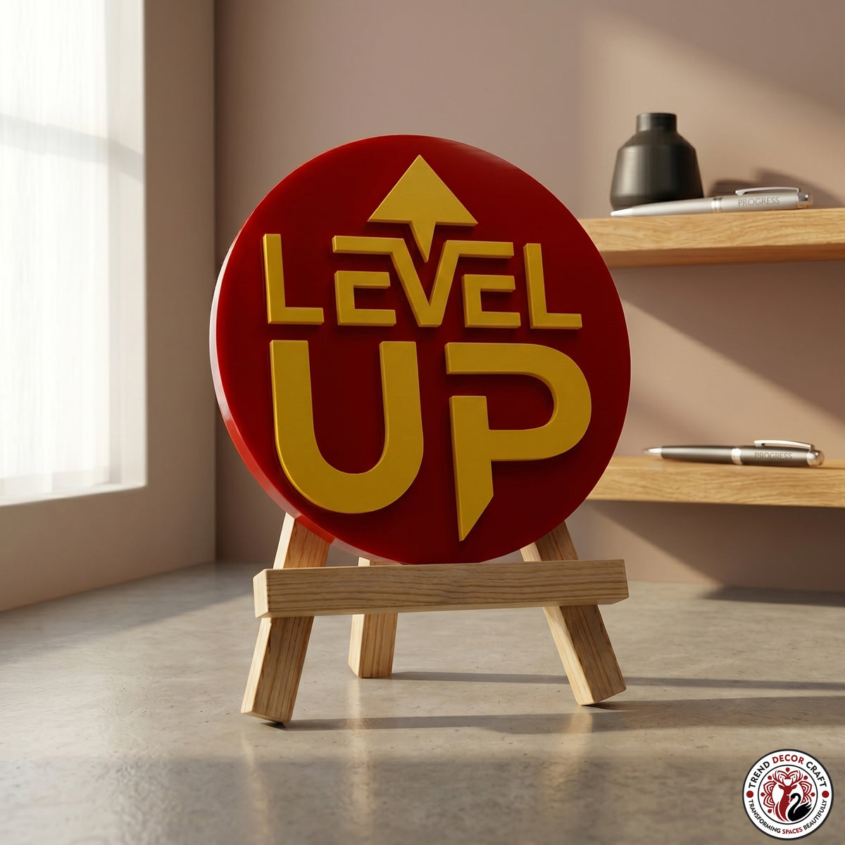 Level Up Motivational Desk Decor